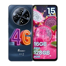Smartphone FossiBot Téléphone Portable S5 4G Double SIM 6000mAh Écran 120Hz 4Go RAM 128Go ROM