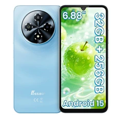 Smartphone FossiBot Téléphone S5 Pro 4G 6000mAh Charge 10W 8 Go RAM 256 Go Stockage Unisoc T615