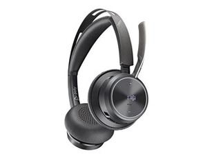 Casque audio Hp Poly Voyager Focus 2-M - Micro-casque - sur-oreille - Bluetooth - sans fil - Suppresseur de bruit actif - USB-C via un adaptateur Bluetooth - noir -