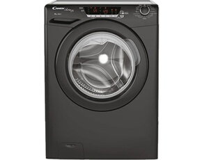 - Lave-linge Ouverture frontale 3, HCU58TXMBBE/1-47, Noir, L:60cm, H:85cm, P:53cm, Classe énergétique : A