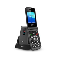 MOBILE 4G SENIOR CLAPET ECRAN 2,8'' + VOYANTS EXTERNES LED TOUCHE XL BOUTON SOS SYSTEME SMART HELP SOCLE DE CHARGE