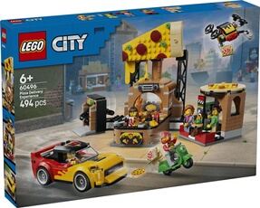 LEGO City 60496 La pizzeria et ses véhicules de livraison