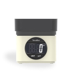 Balance de cuisine Terraillon BA22 MYTHIQUE CREME Capacité 5Kg Précision 1g Conversion liquides Bol - vue 2