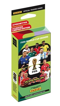 Cartes à collectionner World Cup 2026 TC Blister 3 pochettes et 2 cartes en Edition Limitée