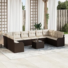 Salon de jardin modulable GENERIQUE rotin marron 3 pieces 62 x 55 x 69 cm