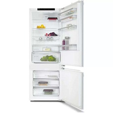 Réfrigérateur-congélateur Réfrigérateur congélateur en bas Miele Refrigerateur/congelateur encastrable avec DailyFresh et NoFrost en 75 cm de large pour davantage de rangement.