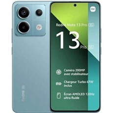 Smartphone redmi note 13 pro bleu 6.67 pouces RAM 8 Go stockage 256 Go