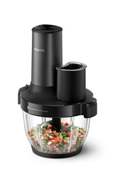 Robot de cuisine Hachoir Philips HR1507/00 Noir