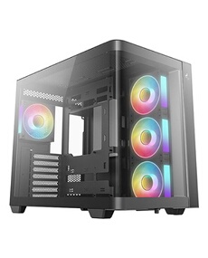 Boîtier PC tour DeepCool CG530U 4F ATX micro ATX ITX 4 ventilateurs 120 mm verre trempé Neuf - vue 3
