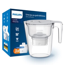 Carafe filtrante 2 6 avec 3 filtres en Microfiltration et digital timer Philips PHAWP2933WHT3/ - vue 2