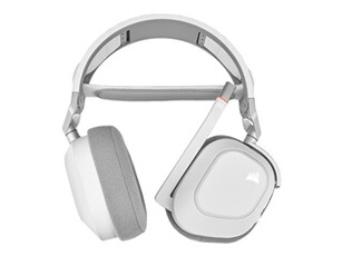 Gaming HS80 RGB - Micro-casque - circum-aural - 2,4 GHz - sans fil - USB - blanc