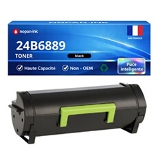 Toner compatible pour Lexmark 24B6889 Noir 21 000 Pages