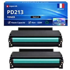 Pack de 2 Toners compatible pour Pantum PD213 Noir 1 600 Pages