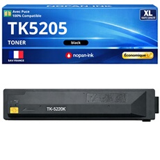 Toner TK-5205K TK5205K 1T02R50NL0 compatible pour Kyocera 306 356 406 Noir Haute capacité avec puce 18000 pages