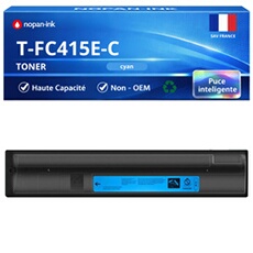 Toner compatible pour Toshiba T-FC415C 6AJ00000172 Cyan 33600 Pages