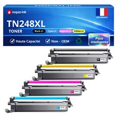 Pack de 4 Toners compatible pour Brother TN248XL Noir et Couleur 2300 Pages