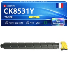 Toner compatible pour Triumph-Adler CK8531Y 1T02XDAUT0 Jaune 20000 Pages