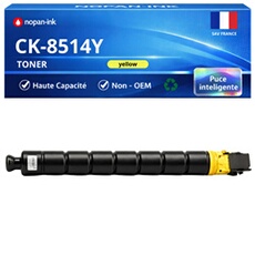 Toner compatible pour Triumph-Adler CK-8514Y CK8514 1T02NDAUT1 Jaune 30000 pages