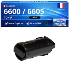 Toner 106R02232 106R02248 compatible pour 6600 6605 Noir Haute capacité avec puce 8000 pages