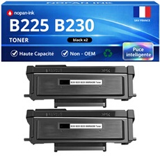 Pack 2 Toners 006R04400 006R04399 compatible pour 225 230 235 Noir Haute capacité avec puce 3000 pages
