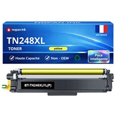 Toner compatible pour Brother TN248XL Jaune 2300 Pages