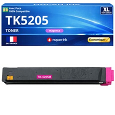 Toner TK-5205M TK5205M 1T02R5BNL0 compatible pour Kyocera 306 356 406 Magenta Haute capacité avec puce 12000 pages