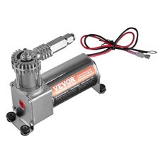 VEVOR Luftdruckstoßdämpfer Set 12 V 100 PSI Bord-Luftkompressorsystem, Luft Kompressor System Luftfederungskompressor Kit mit Einpfadsystem & Druckmesser & Luftleitung für Lkws Transporter
