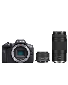 Appareil Photo Hybride Canon EOS R100 – Boîtier Nu, RF-S 18-45mm F4.5-6.3 IS STM, RF 75-300mm F4-5.6 - vue 3