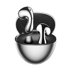 Ecouteurs Remax Écouteurs Sans Fil Double Réduction Bruit Son HiFi Bluetooth 5.4 Argent