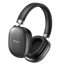 Casque audio YESIDO Casque Sans Fil Modèle Over Ear Confortable avec Réduction Bruit et Micro Noir
