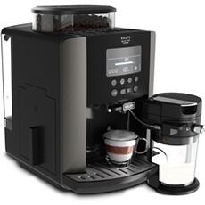 Krups Essential EA819E10 - Machine à café automatique avec mousseur à lait - 15 bar - Gris étain