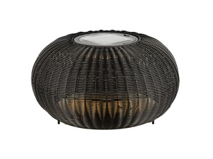 Lampe à poser extérieure ADEGAN solaire noir LED 435W 2200K IP65 - - 1008388