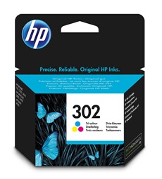 HP 302 Cartouche d'Encre Trois Couleurs Authentique (F6U65AE)