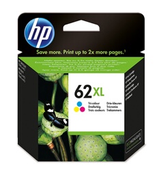 HP 62XL Cartouche d'Encre Trois Couleurs grande capacité Authentique (C2P07AE)