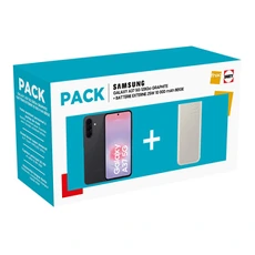 Smartphone Samsung Pack Galaxy A37 5G 6/128 Go Graphite + Batterie Externe 10A ULTRA rapide 25W USB typeC Beige