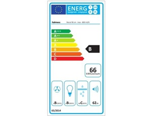 Hotte Décorative Falmec Stream Mural 90 – Débit 800 m3/h, Acier Inoxydable - vue 2