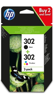 Pack De 2 Cartouches D'encre Hp 302 + 3 Couleurs Authentiques Hp Les 2 Cartouches - vue 3