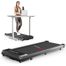 Tapis de Course, Vitesse 1-10 km/h,2.5 HP, Charge max 120kg, Tapis de marche Noir