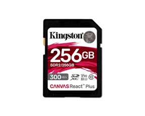 Canvas React Plus - Carte mémoire flash - 256 Go - Video Class V90 / UHS-II U3 / Class10 - SDXC UHS-II