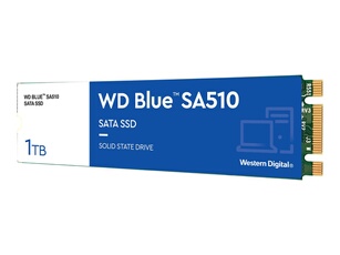 WD Blue SA510 WDS100T3B0B - SSD - 1 To - interne - M.2 2280 - SATA 6Gb/s - bleu