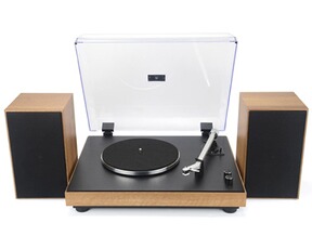 Barre de son GENERIQUE New Majestic TT 54 Tourne-disque entraîné par courroie Noir, Bois