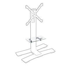 SUPPORT TABLETTE POUR MEUBLE WILL