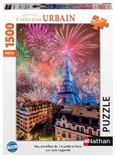 Puzzle Feu d'artifice du 14 juillet à Paris 1500 pièces