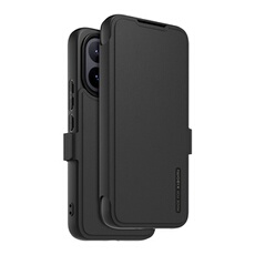 Etui à rabat au touché peau avec dragonne amovible pour Xiaomi 17T Pro