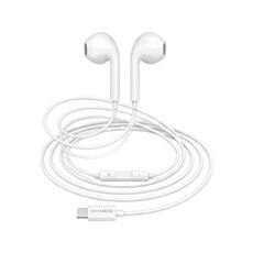 Ecouteurs Filaires USB-C avec Micro intégré pour iPhone 15 Blanc