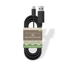 Câble Micro Usb Universel | 2m Noir