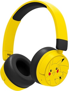 Casque arceau sans fil Bluetooth pour enfant Pokémon Pikachu Jaune