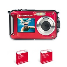 Realishot WP8000 + 2 Batteries - Appareil Photo Numerique Etanche, 3m/10, 24 MP, Video Full HD, Double ecran LCD, Zoom Digital 16x, Stabilisateur