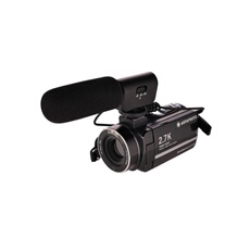 Realimove CC2700 - Camescope Numerique, Video 2.7K, 24MP, Ecran Tactile 3'', Zoom 18X, Telecommande, 2 Batteries, Micro, Batterie Lithium - Noir