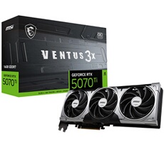 Nvidia GeForce RTX 5070 Ti 16G Ventus 3X OC Noir et Argent